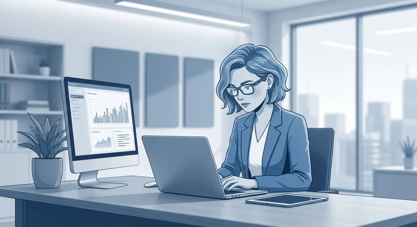 Ilustración de autora experta en contenido digital