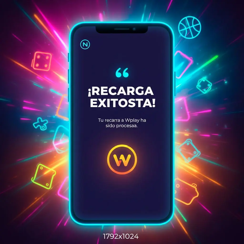 Pantalla confirmando recarga exitosa de Wplay desde Nequi