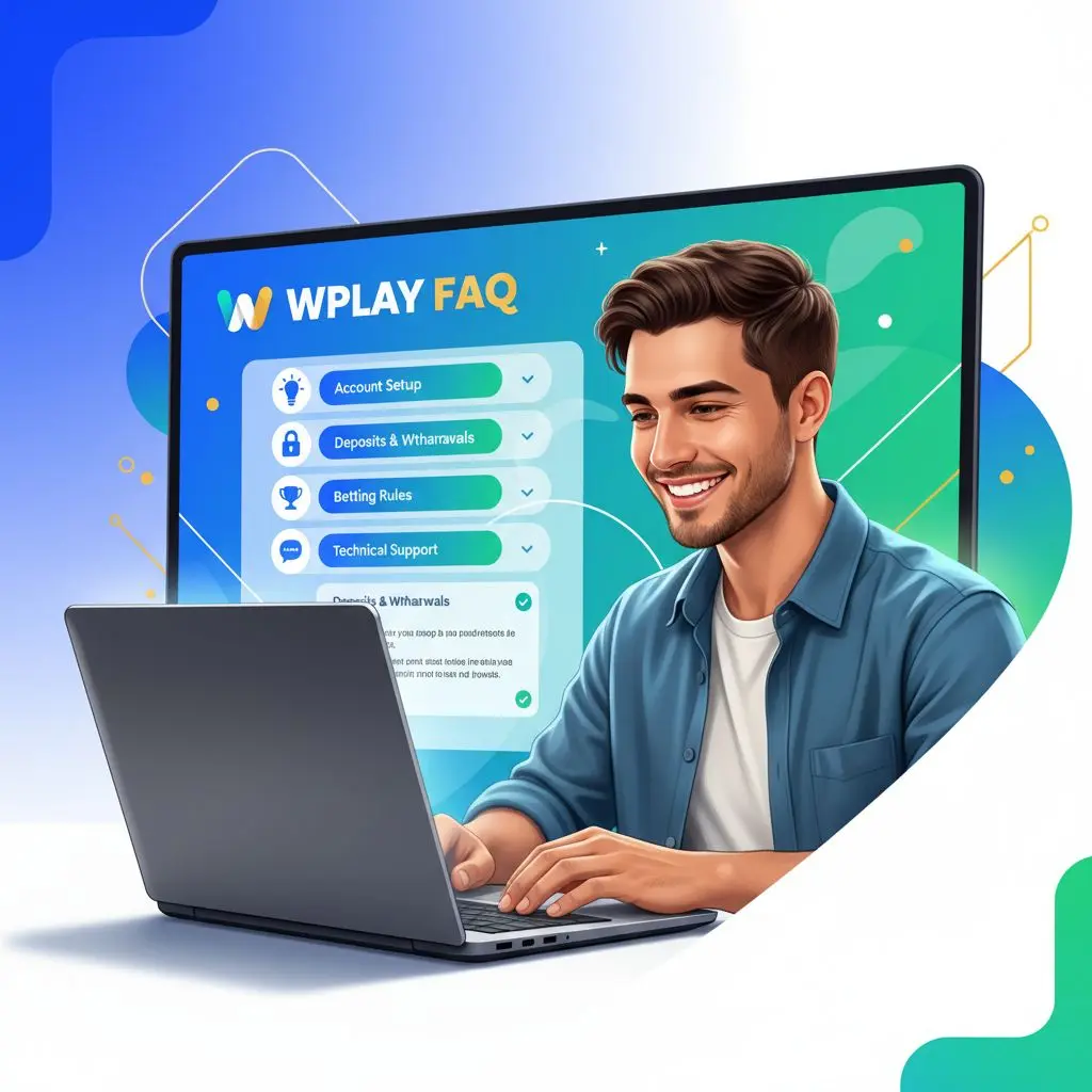 Usuario colombiano consulta preguntas frecuentes en la plataforma Wplay