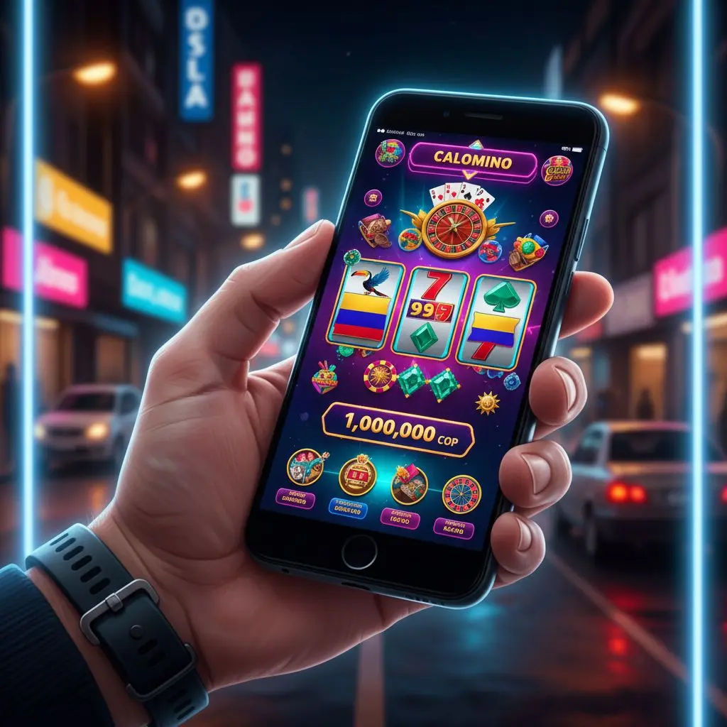 Persona apostando en Wplay Móvil desde su teléfono inteligente.