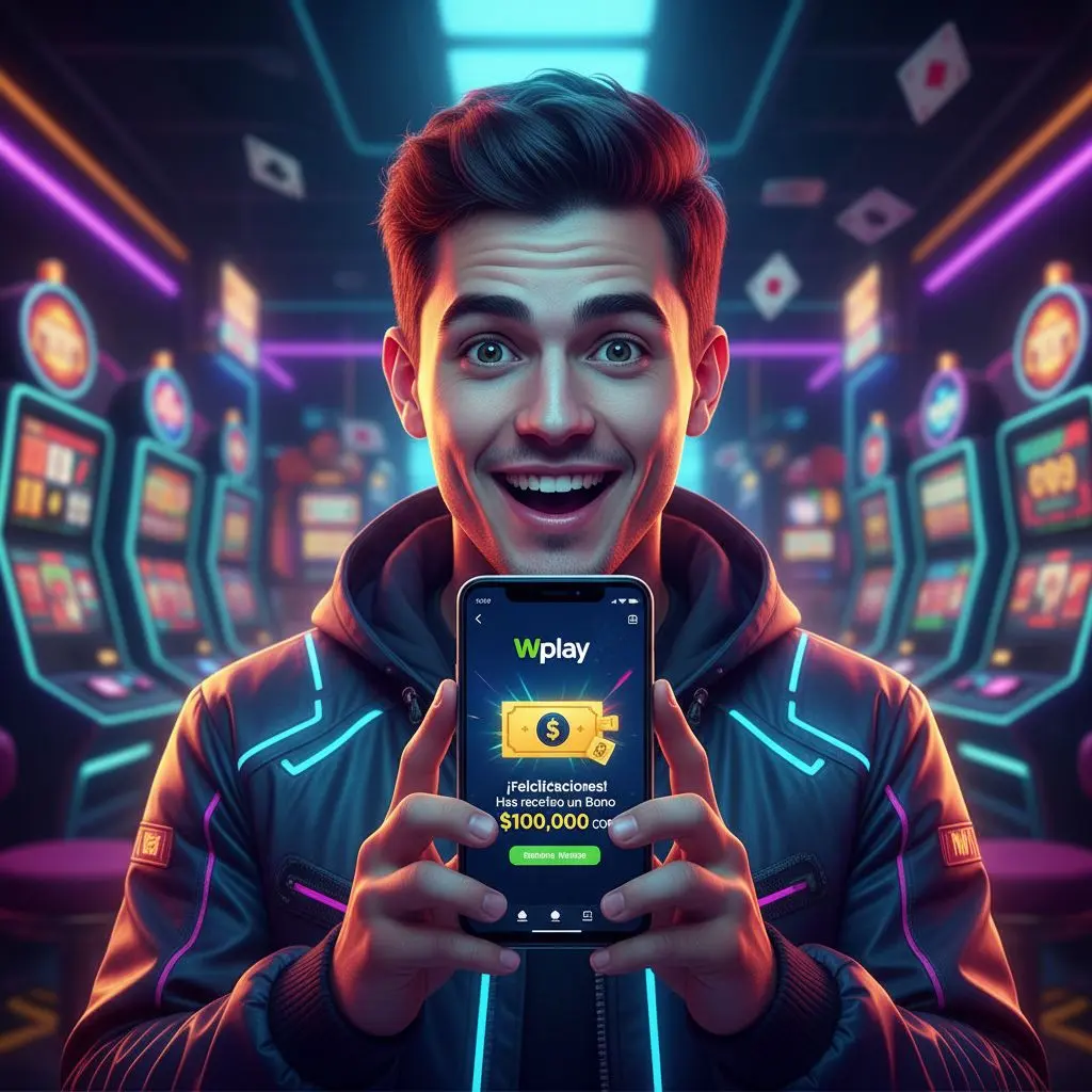 Usuario de Colombia recibiendo notificación de bono sin depósito Wplay.