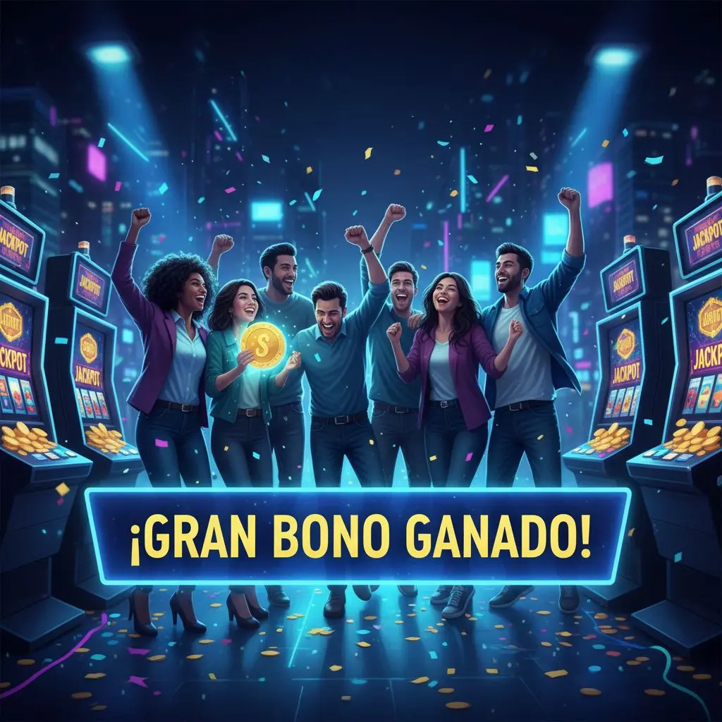 Jugadores felices celebrando tras obtener bono sin depósito Wplay en casino online colombiano.
