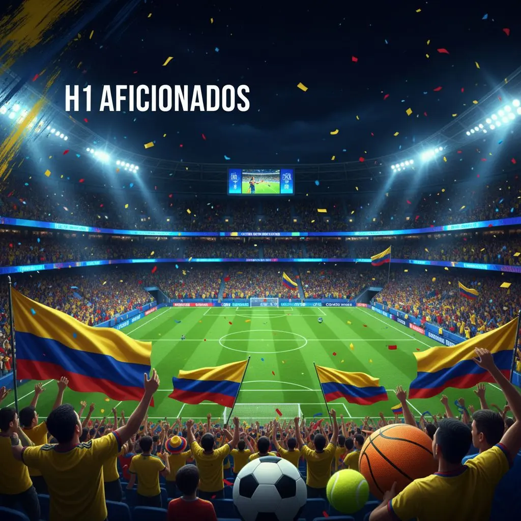 Aficionados animan en un estadio colombiano celebrando el deporte